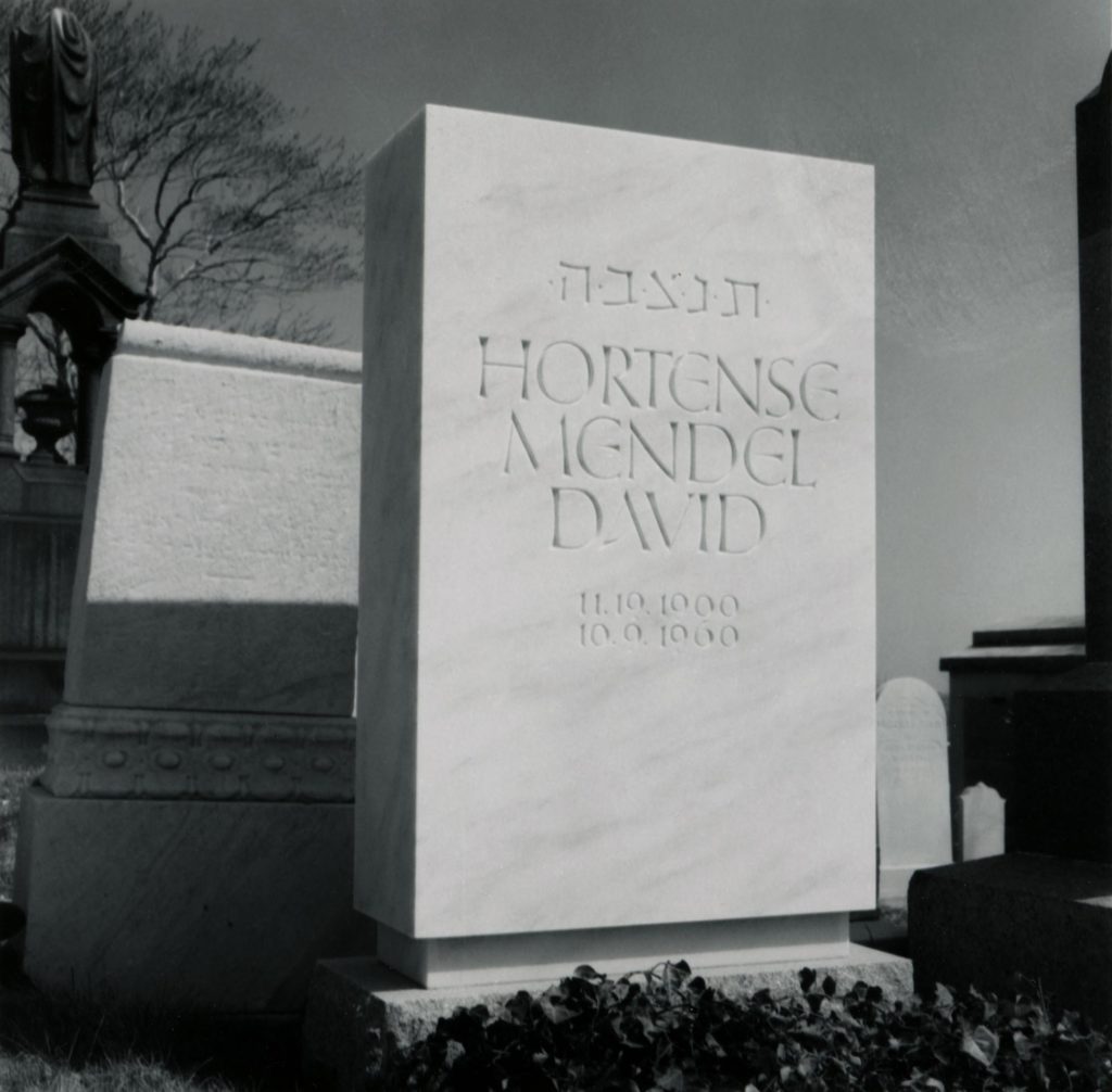 Gravestone of Hortense Mendel David