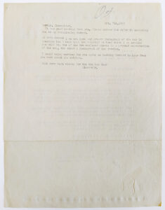 Draft letter from Ismar David to Sidney Eisenshtat