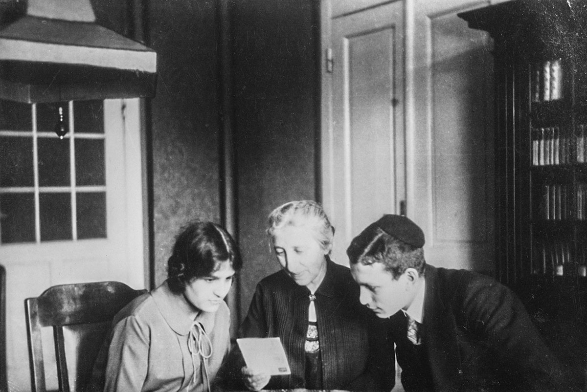 Selma David, Felix David and Martha Freund Hirschberg