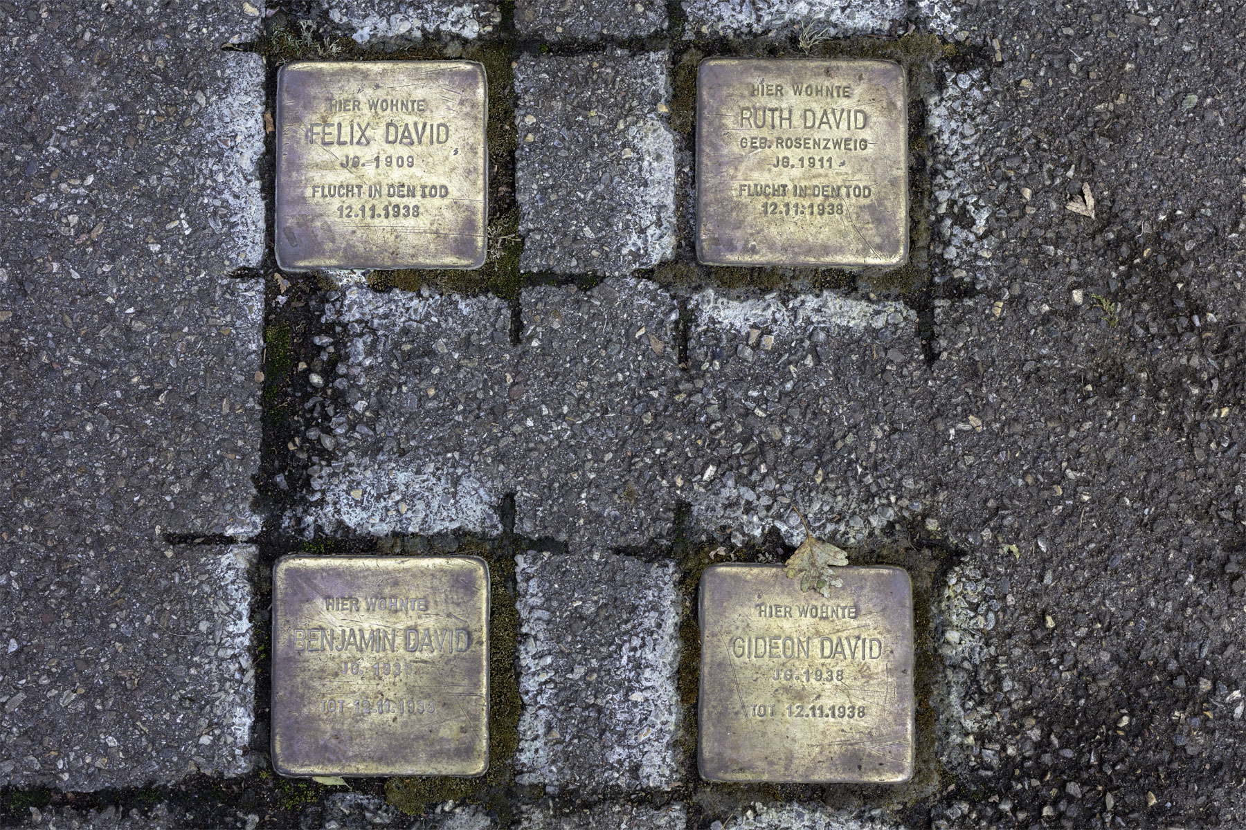 Stolpersteines in Stuttgart, Germany