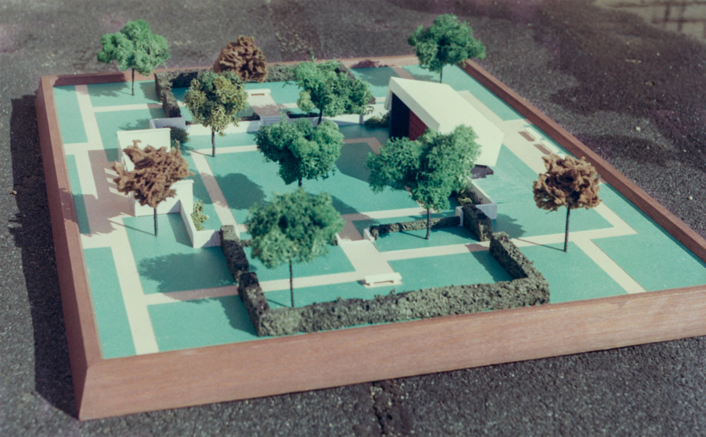 Model for No Man Is An Island, Pinelawn Memorial Park