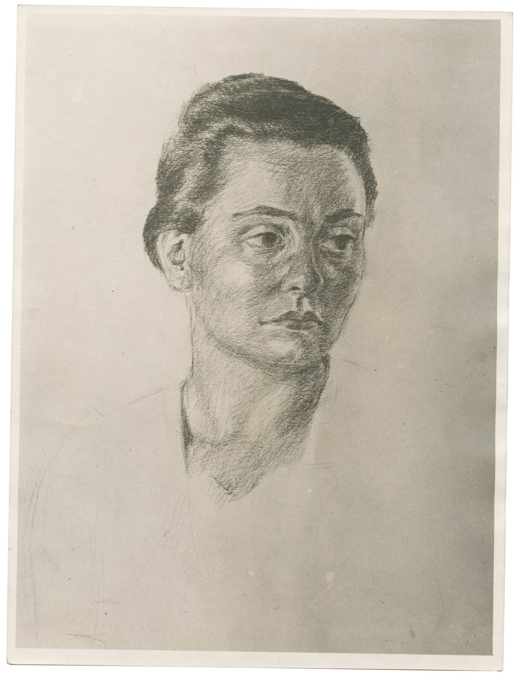 Portrait sketch of a woman