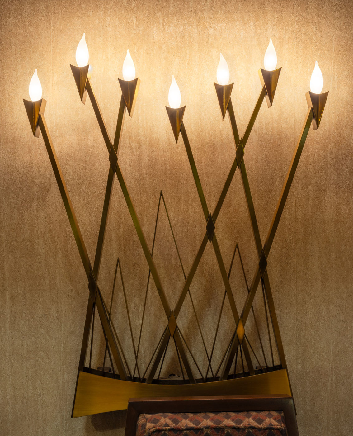 Menorah in Temple Sholom