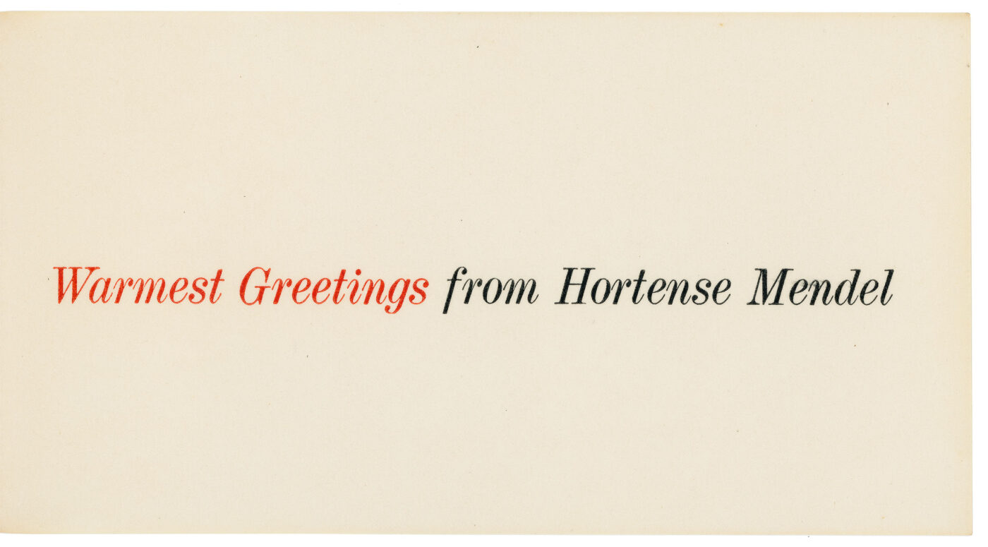 Season’s greeting card