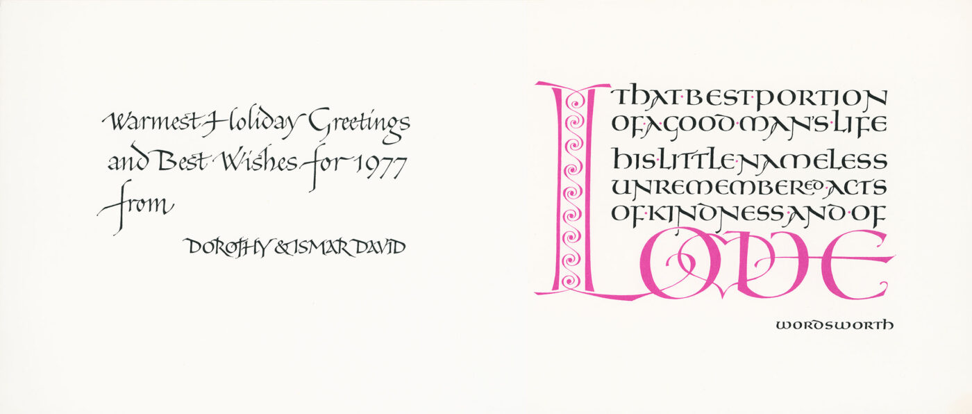 Season's greetings card