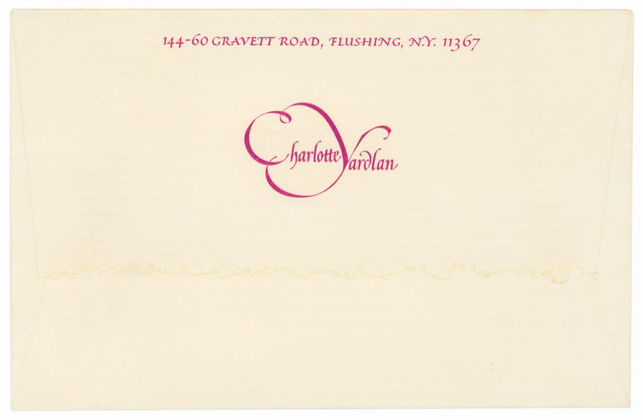 Envelope for Charlotte Yardlan