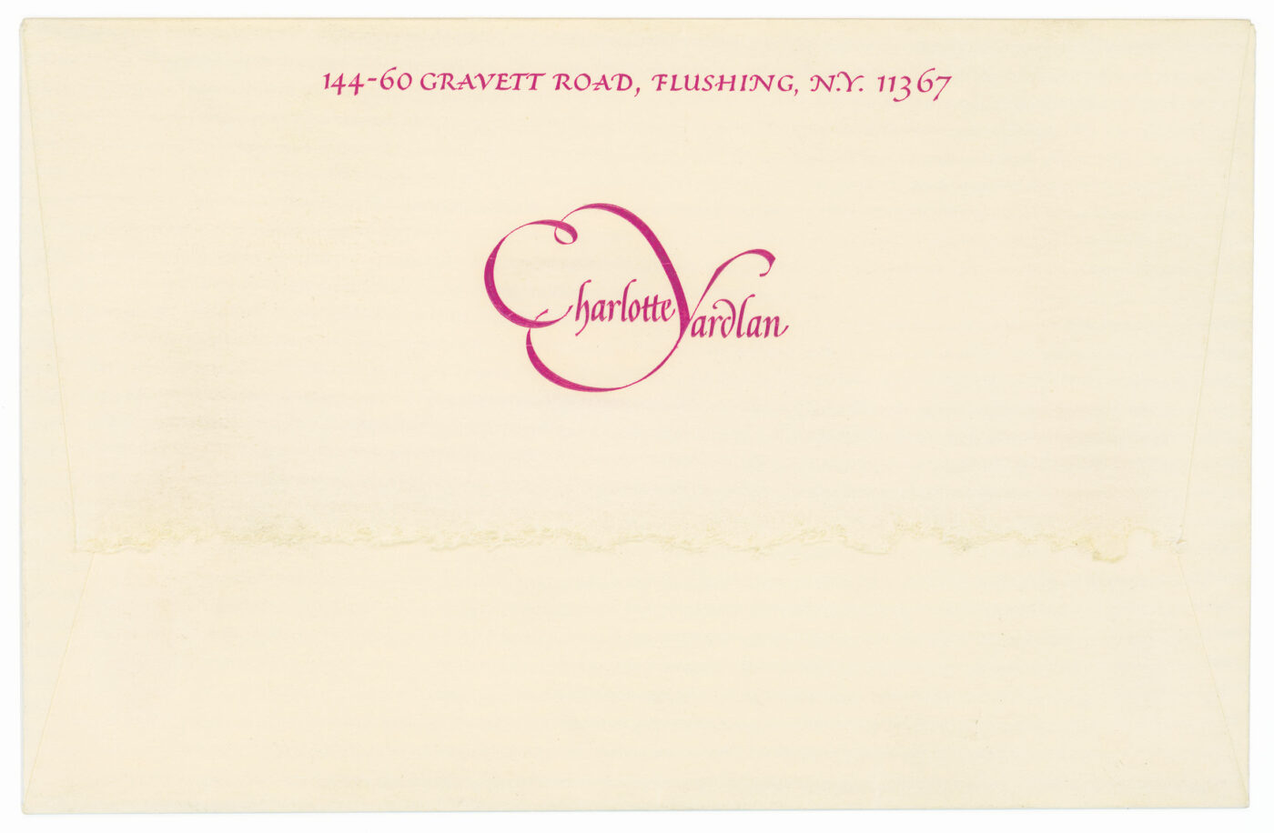 Envelope for Charlotte Yardlan