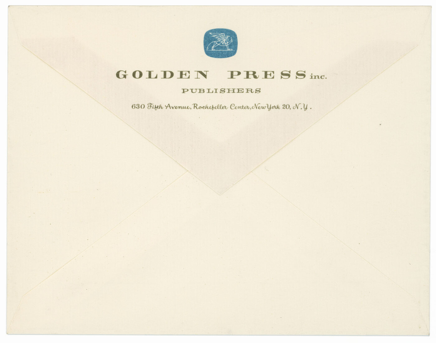 Golden Press airmail envelope